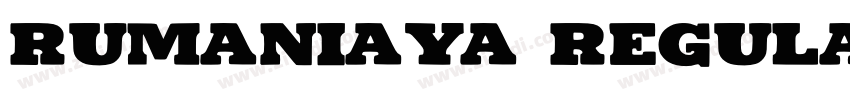 Rumaniaya Regular字体转换